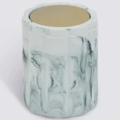 Poubelle, Manuel, 1,5 l, Blanc