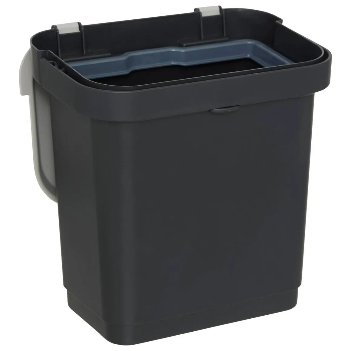 Poubelle, Manuel, 5 l, Noir