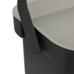 Poubelle, Manuel, 5 l, Noir