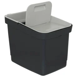 Poubelle, Manuel, 20,5 l, Noir