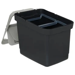 Poubelle, Manuel, 20,5 l, Noir