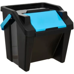 Poubelle, Manuel, 30 l, Noir