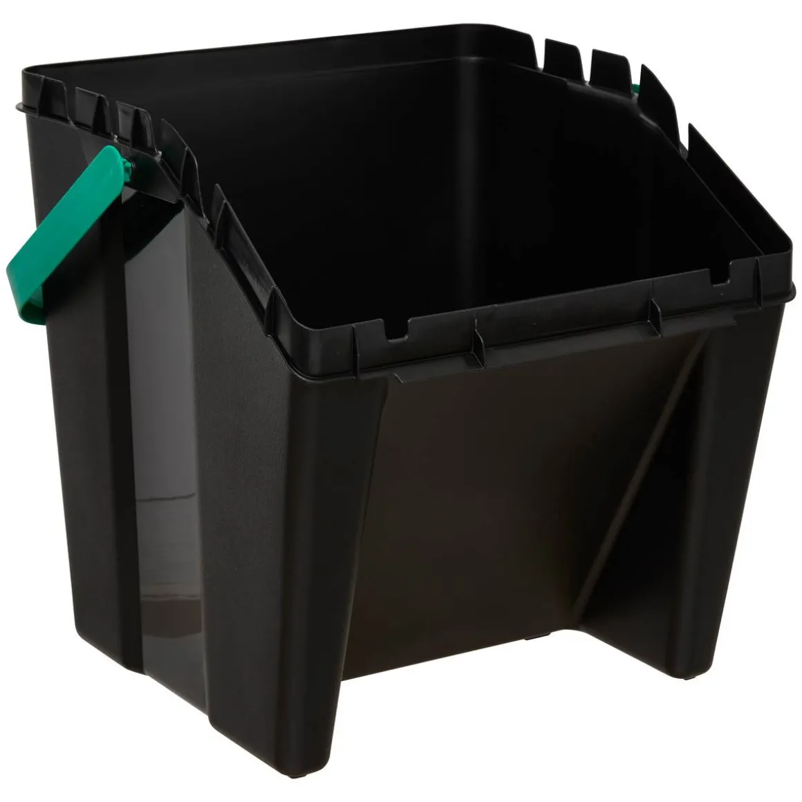 Poubelle, Manuel, 30 l, Noir