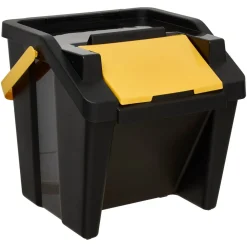 Poubelle, Manuel, 30 l, Noir
