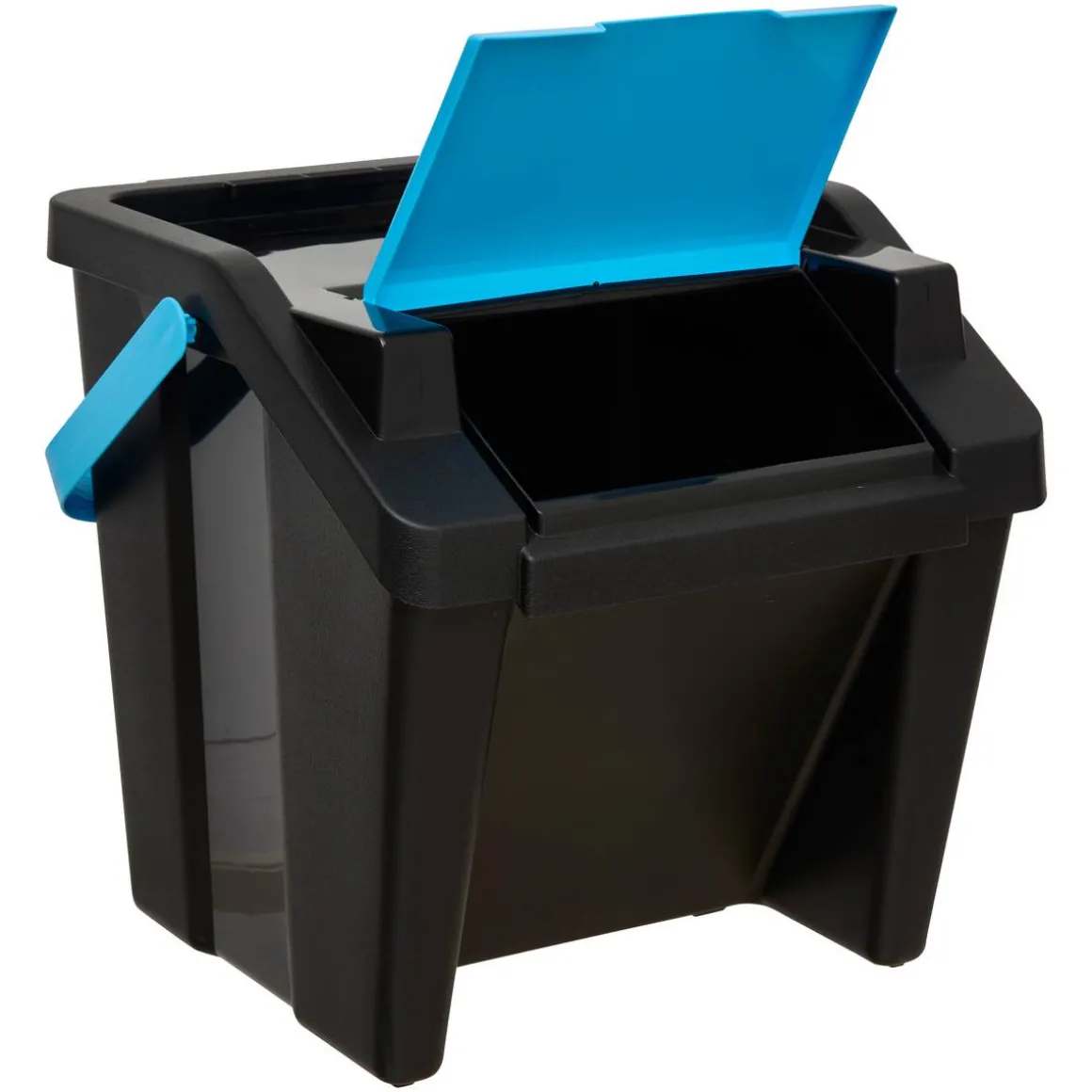 Poubelle, Manuel, 30 l, Noir