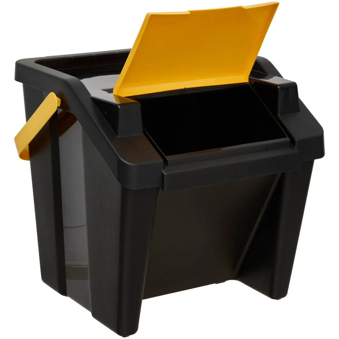 Poubelle, Manuel, 30 l, Noir