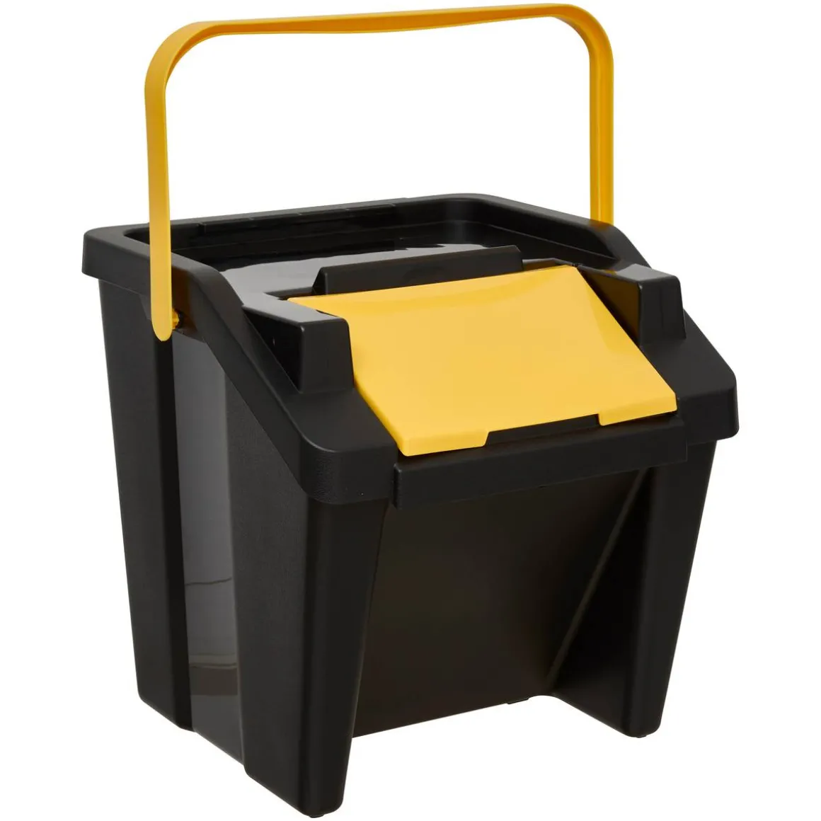 Poubelle, Manuel, 30 l, Noir