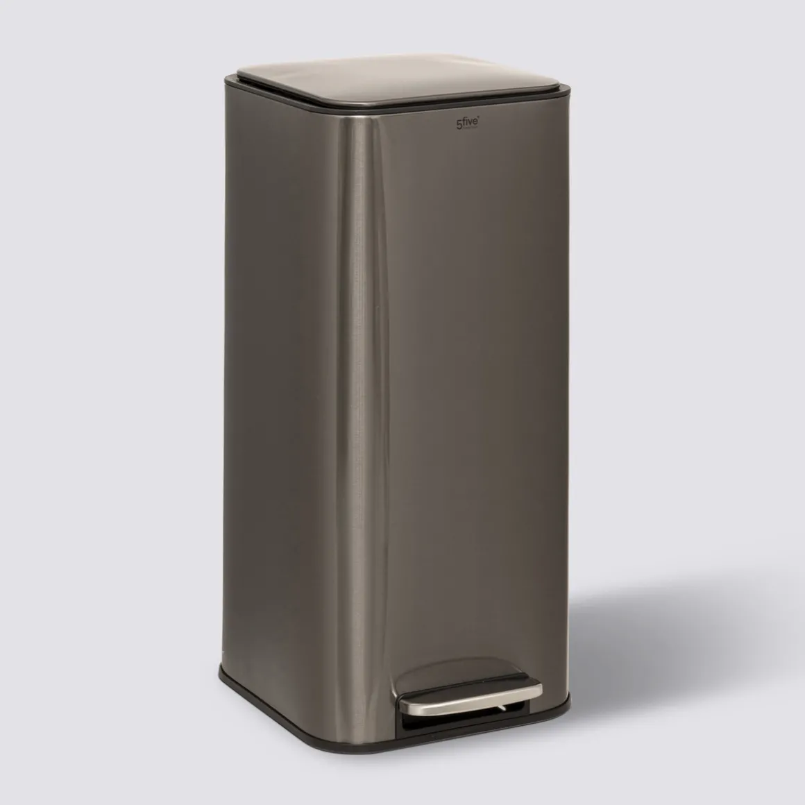 Poubelle métal 30L, Gris