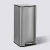 Poubelle métal 30L, Inox