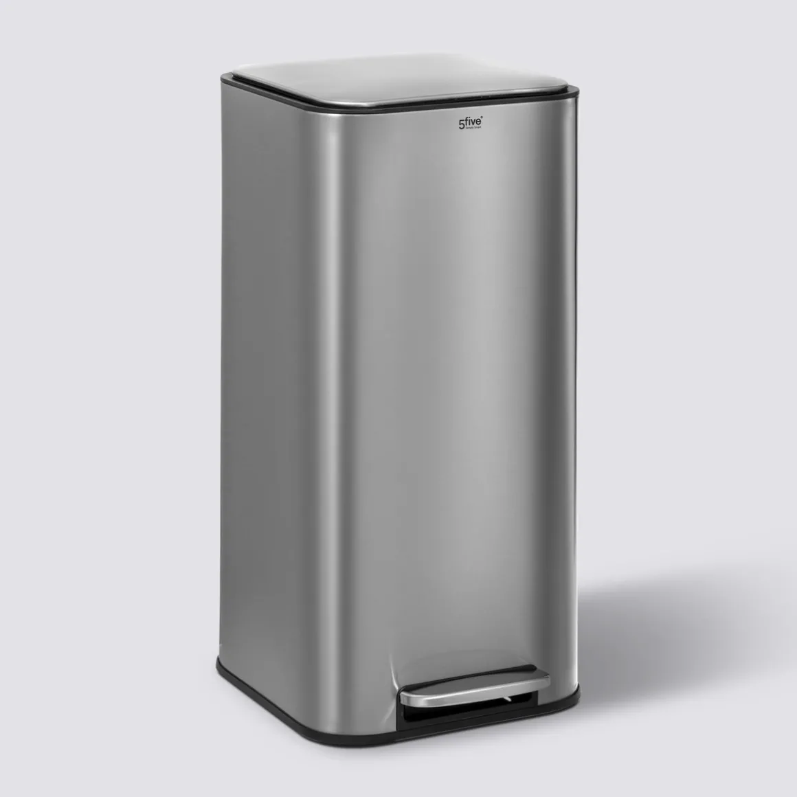 Poubelle métal 30L, Inox