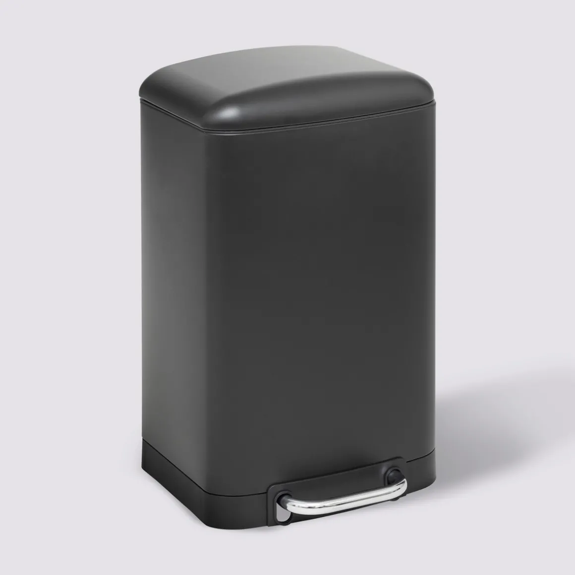Poubelle métal 20L, Noir