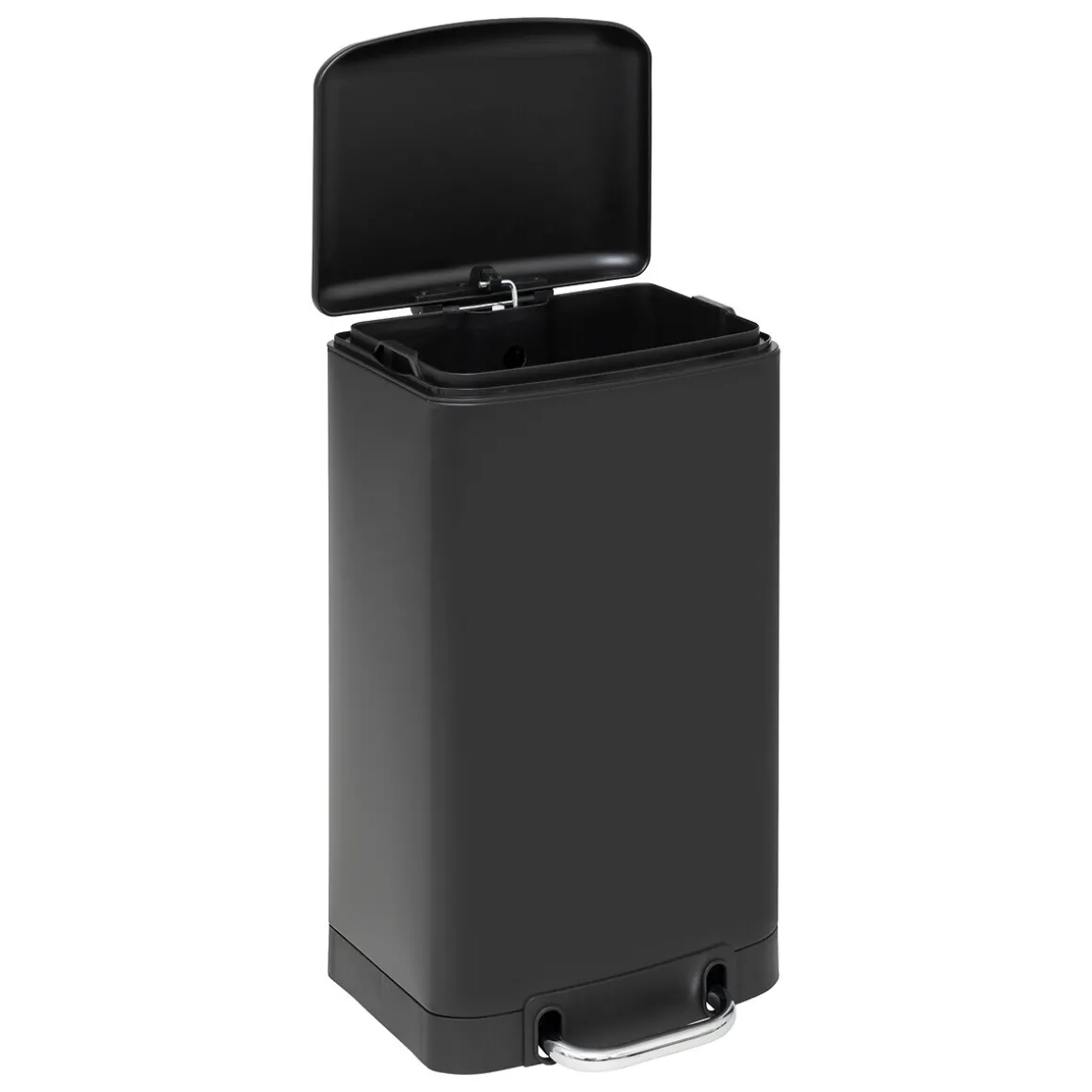 Poubelle métal 20L, Noir