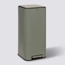 Poubelle métal 30L, Vert