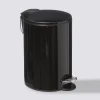 Poubelle métal Soft Close 3L, Noir