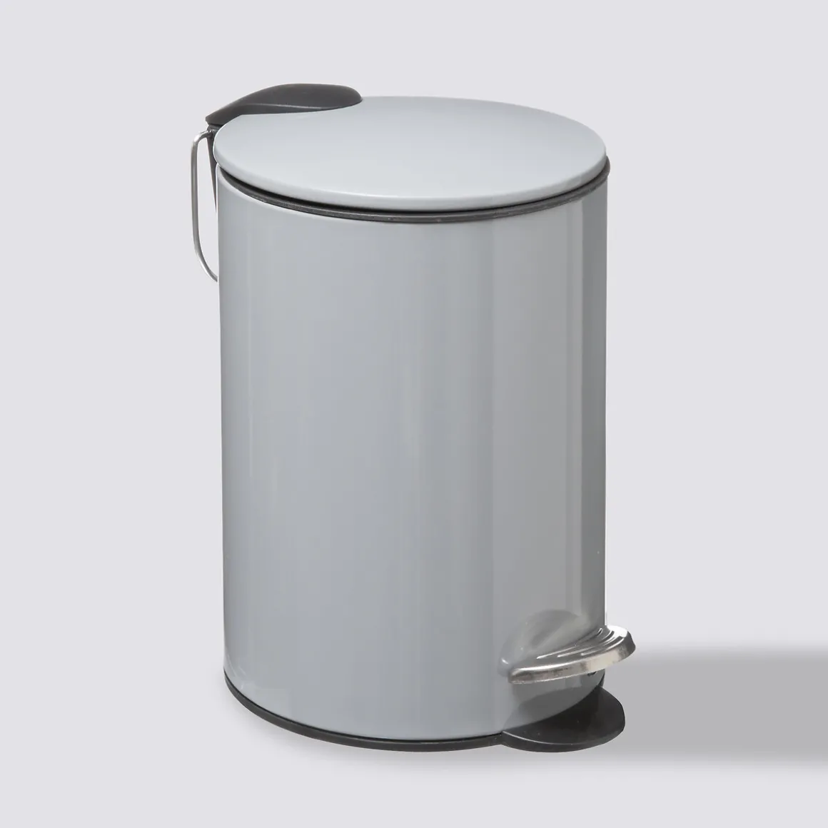 Poubelle métal Soft Close 3L, Gris