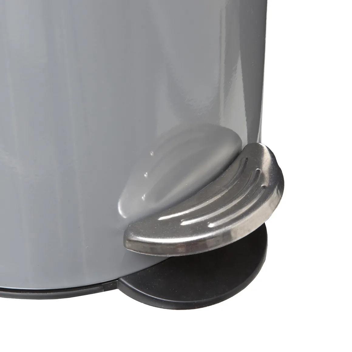 Poubelle métal Soft Close 3L, Gris