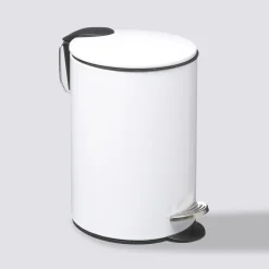 Poubelle métal Soft Close 3L, Blanc