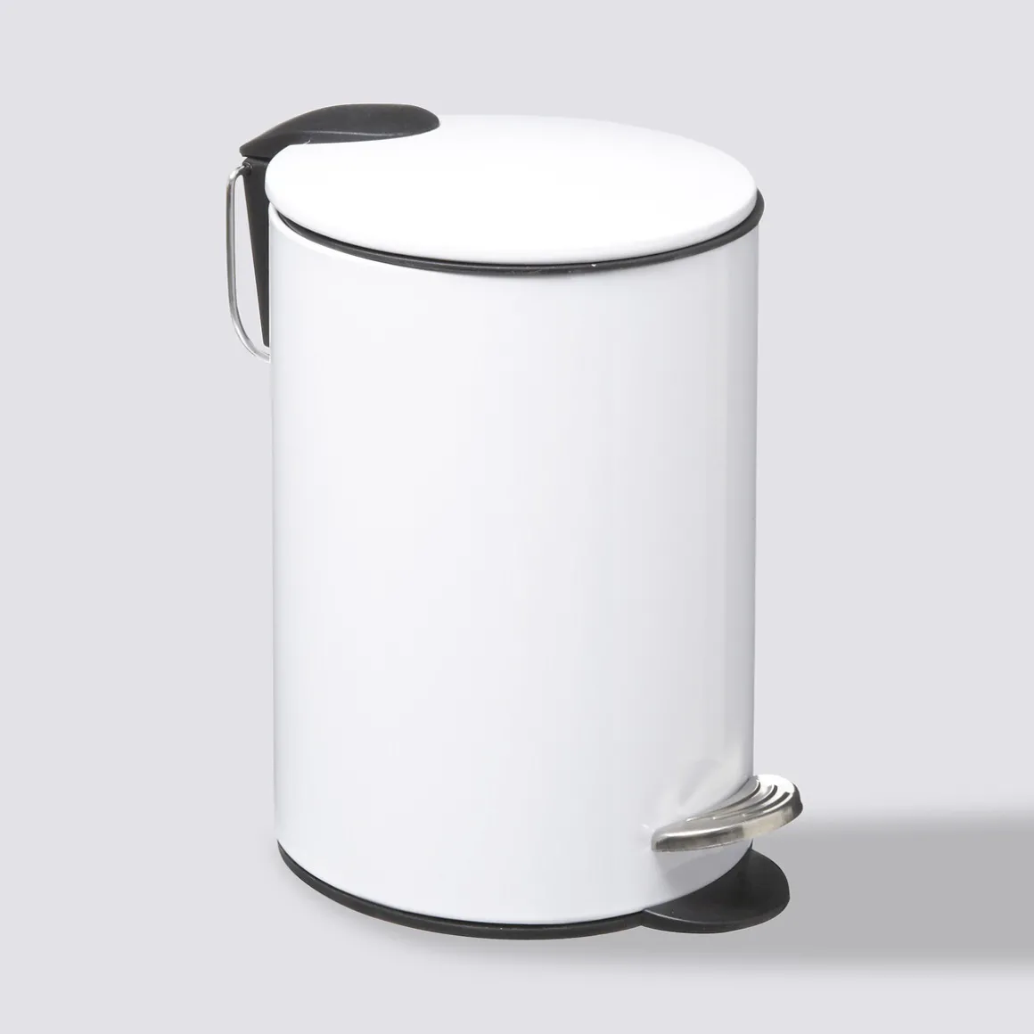 Poubelle métal Soft Close 3L, Blanc