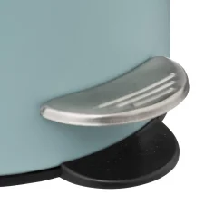 Poubelle métal Soft Close 3L, Bleu artic