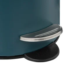 Poubelle métal Soft Close 3L, Bleu pétrole
