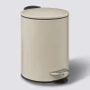 Poubelle métal Soft Close 3L, Beige naturel