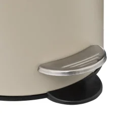 Poubelle métal Soft Close 3L, Beige naturel