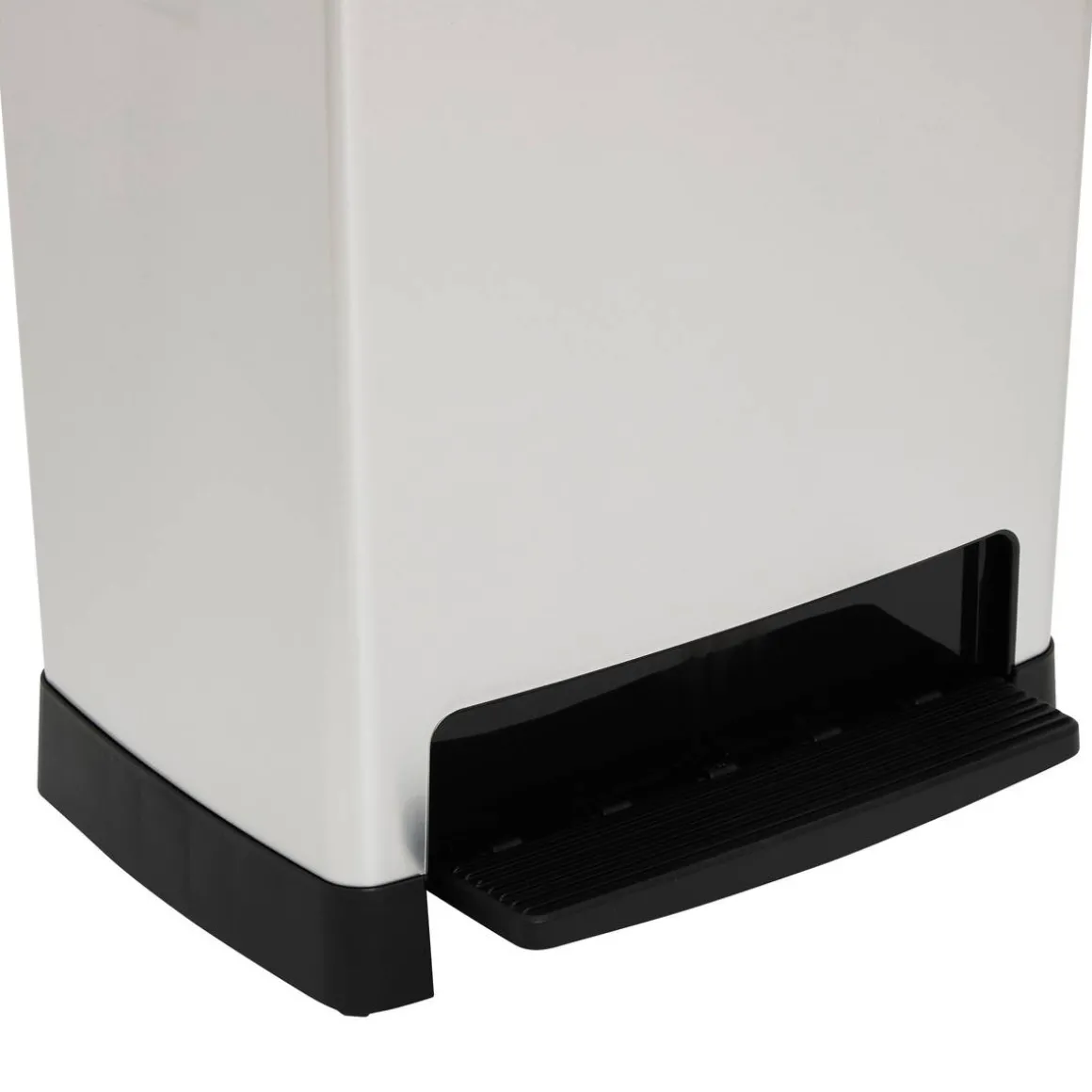 Poubelle, Pédale, 50 l, Argent