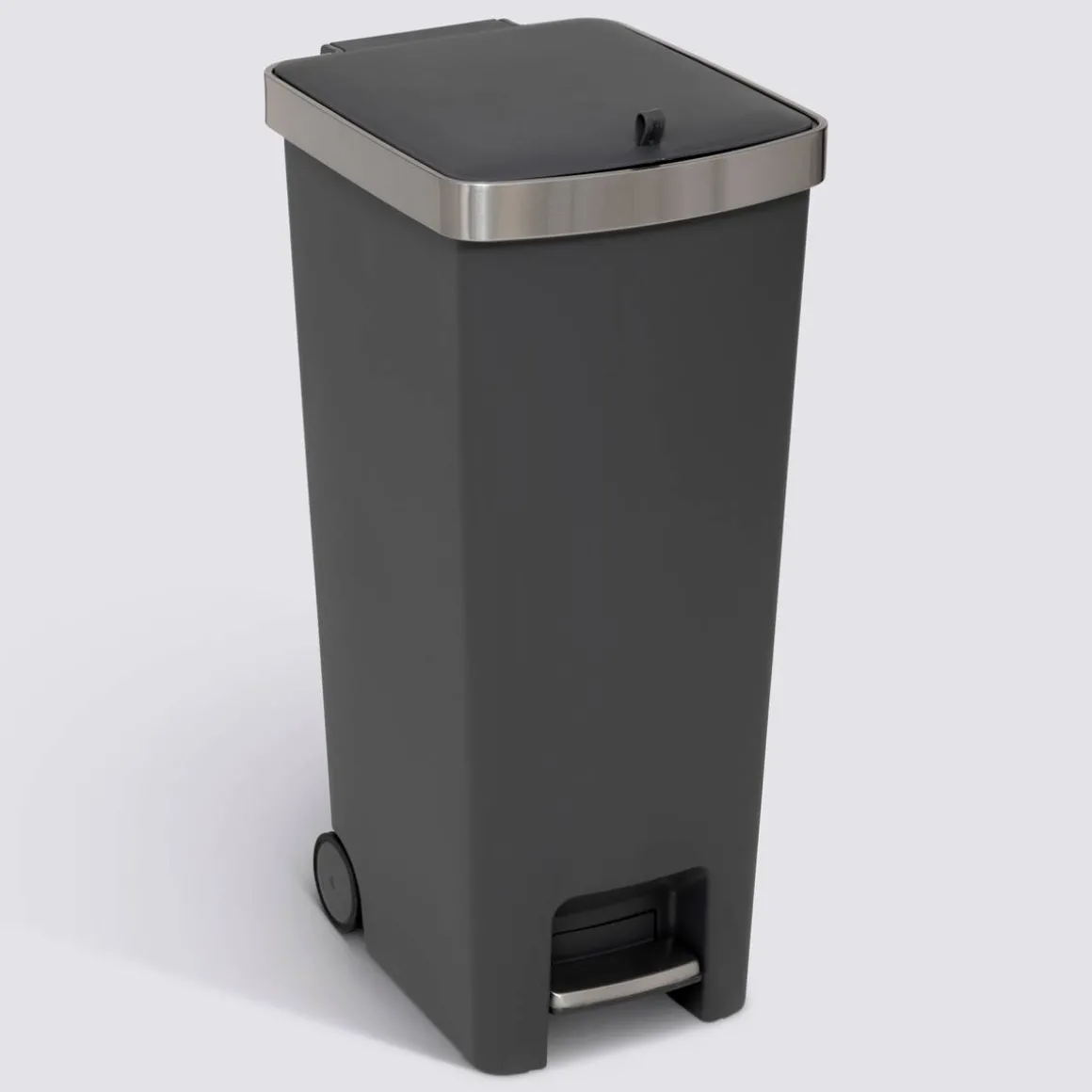 Poubelle, Pédale, 45 l, Gris