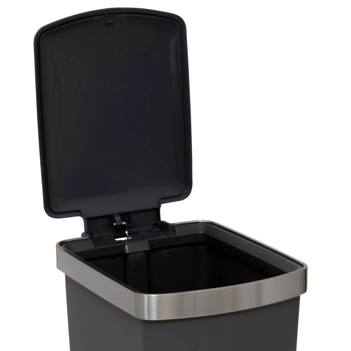 Poubelle, Pédale, 45 l, Gris