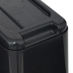 Poubelle plastique 2 ouvertures 10L, Gris