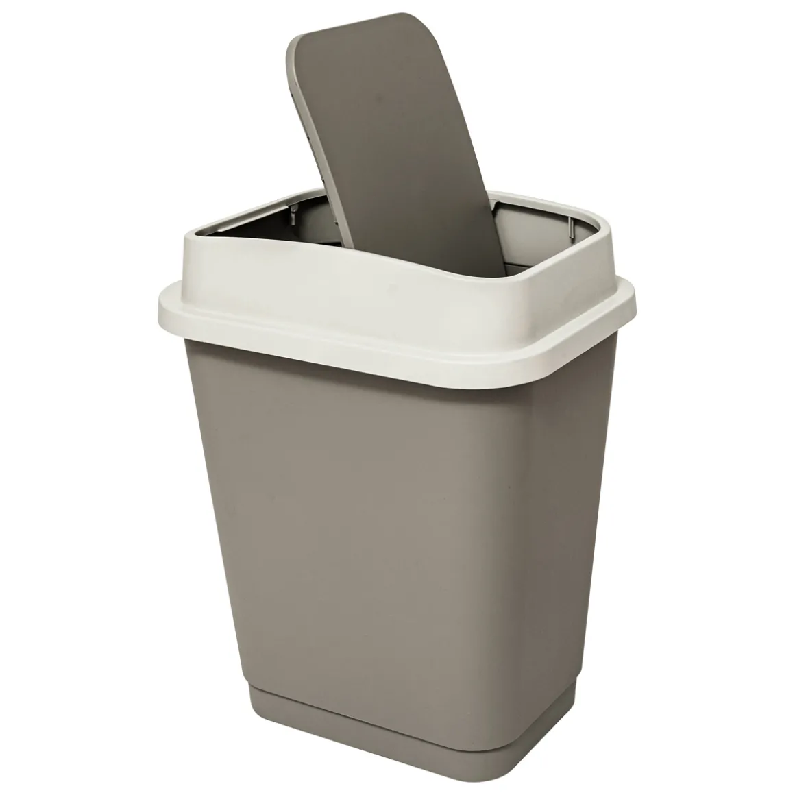 Poubelle plastique 25L, Taupe