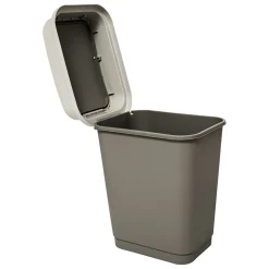 Poubelle plastique 25L, Taupe