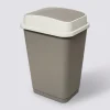 Poubelle plastique 50L, Taupe