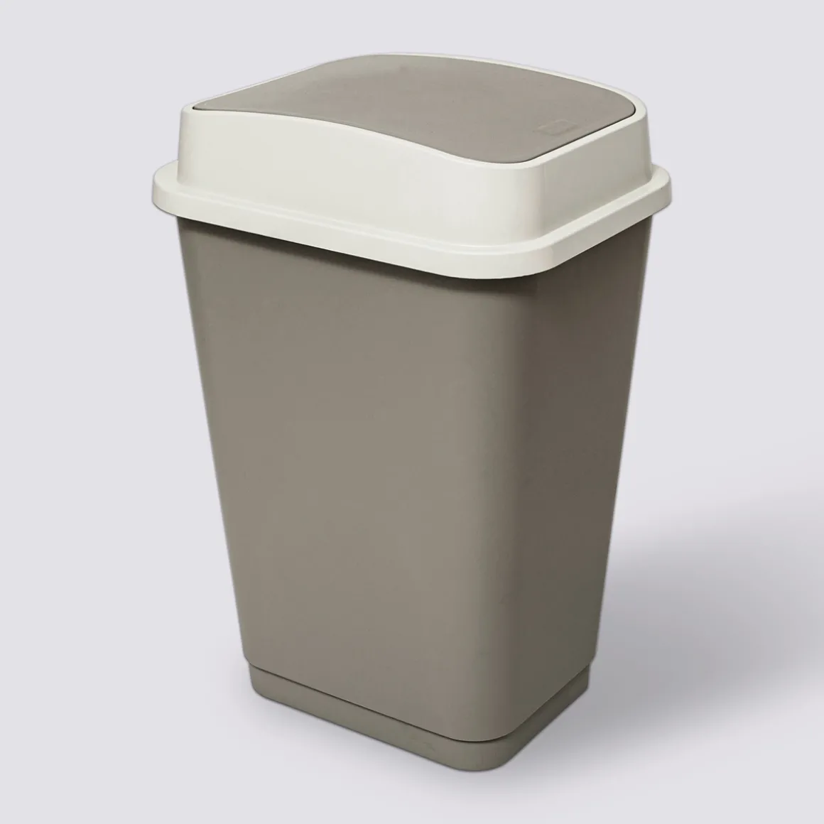 Poubelle plastique 50L, Taupe