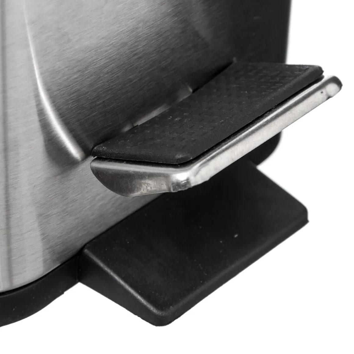 Poubelle rect soft close inox 5l