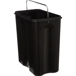 Poubelle rect soft close inox 5l