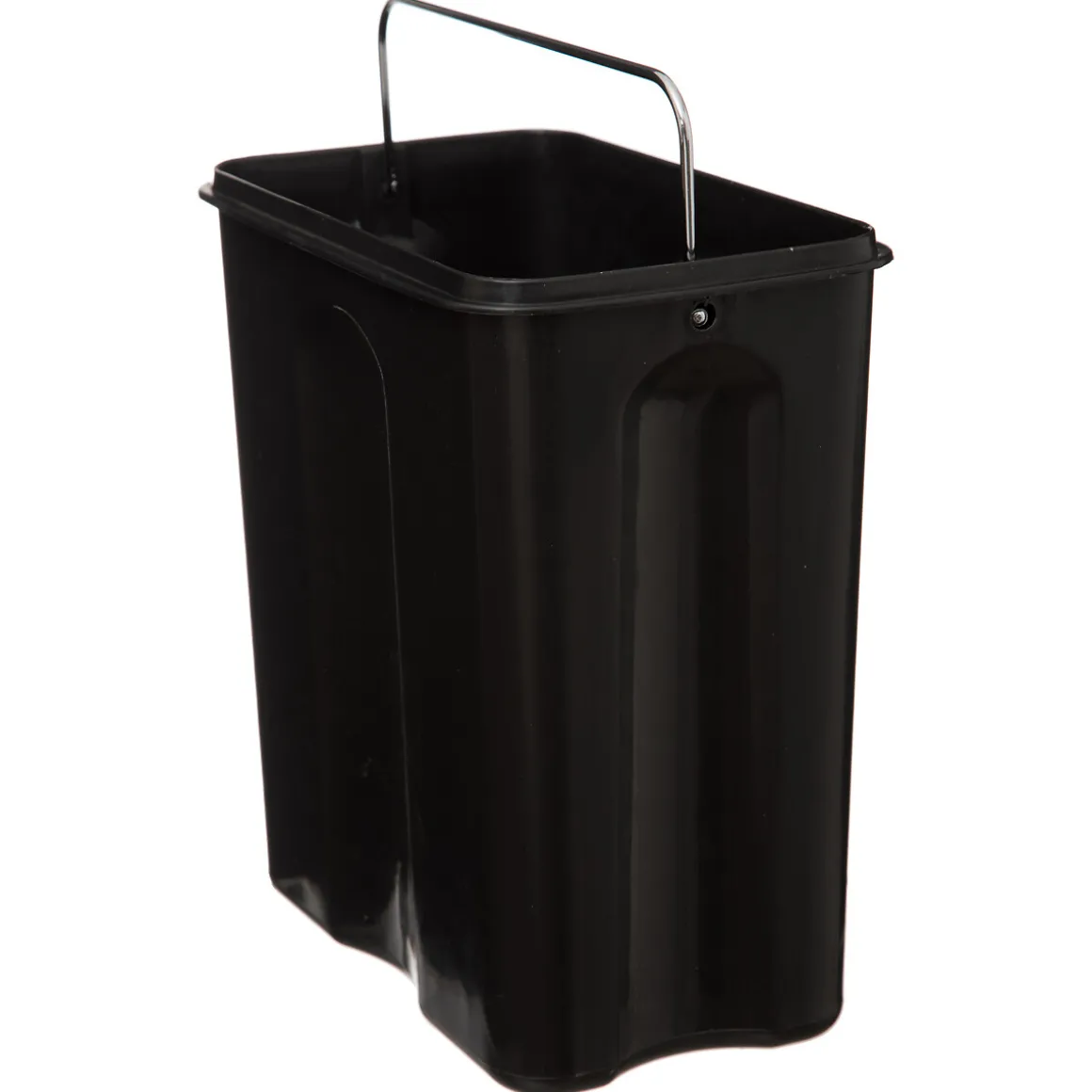 Poubelle rect soft close inox 5l