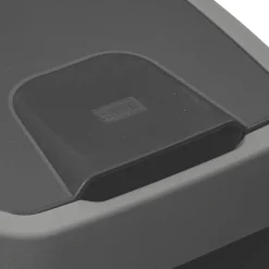 Poubelle rectangulaire à 2 ouvertures plastique 45L, Gris