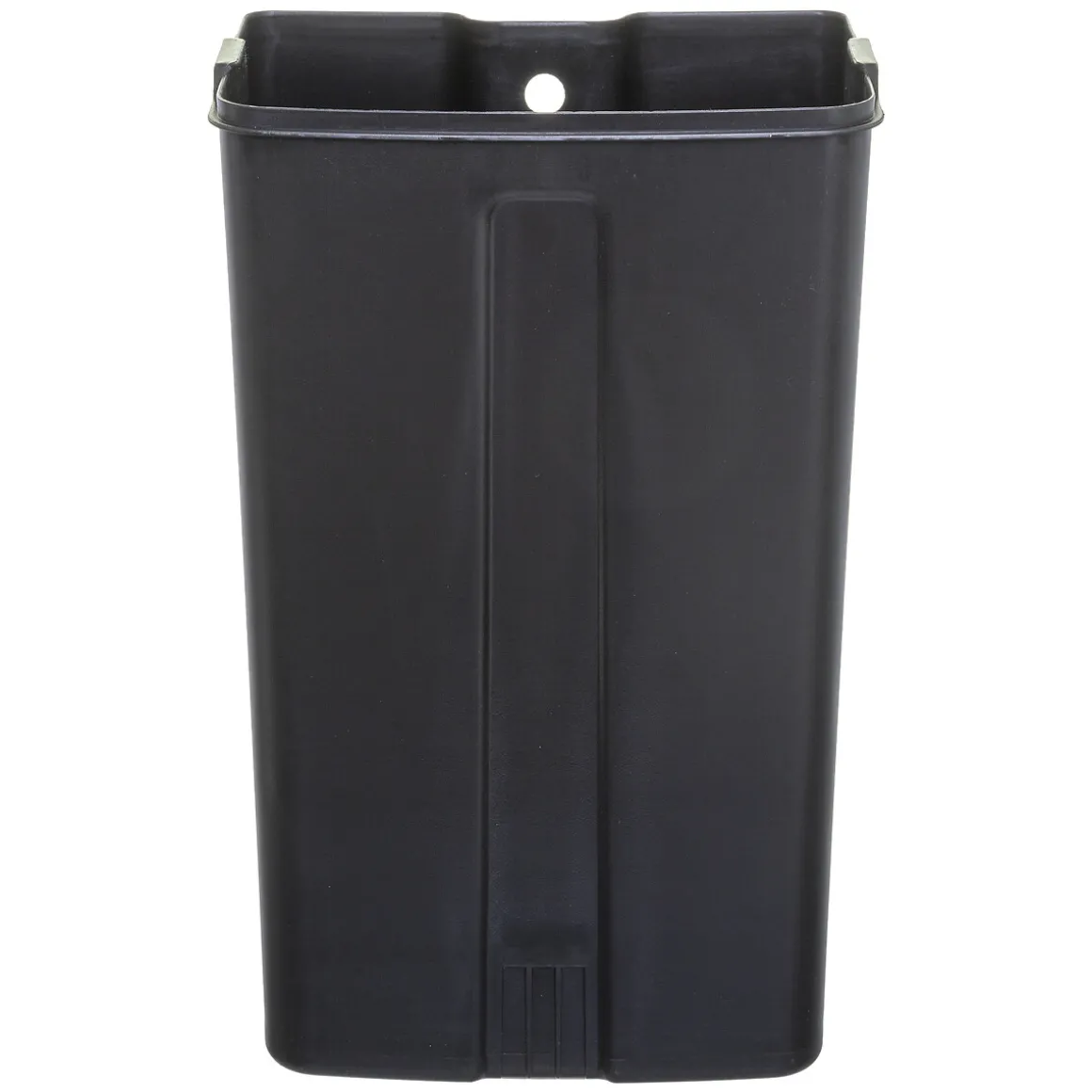Poubelle rectangulaire à pédale métal 30L, Jaune