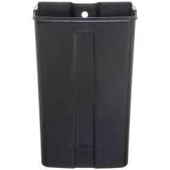 Poubelle rectangulaire à pédale métal 30L, Inox