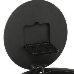 Poubelle ronde à pédale métal 30L, Inox