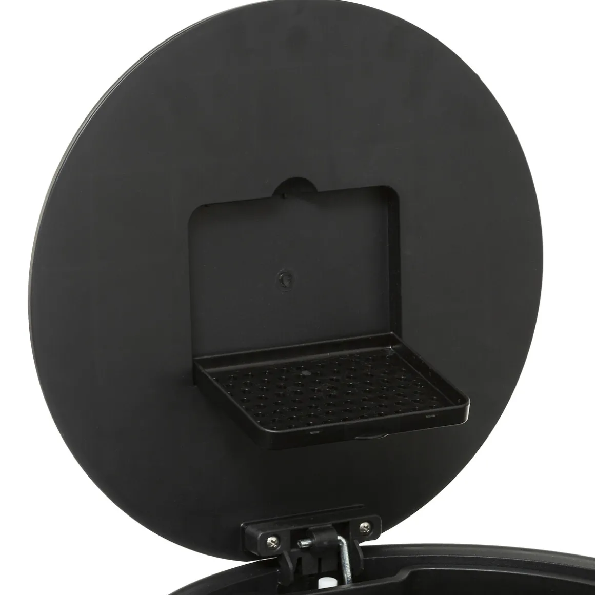 Poubelle ronde à pédale métal 30L, Inox