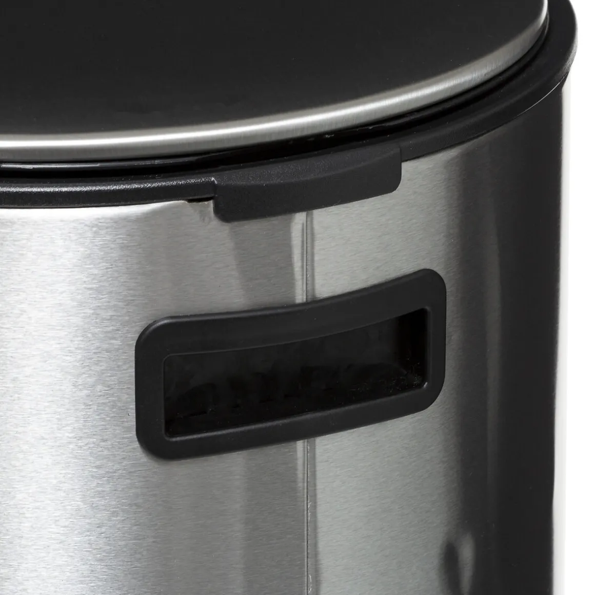 Poubelle ronde à pédale métal 30L, Inox