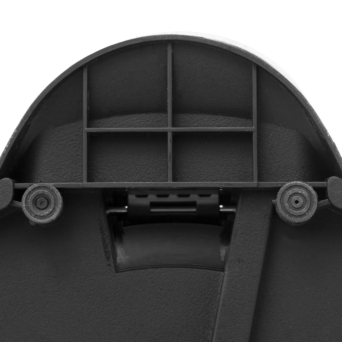 Poubelle ronde avec couvercle bambou 30L, Noir