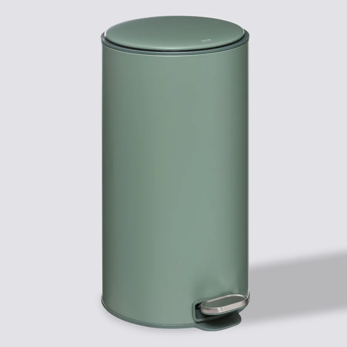 Poubelle ronde en métal 30L, Vert