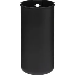 Poubelle ronde en métal 30L, Gris charbon