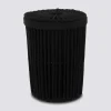 Poubelle ronde 7L, Noir