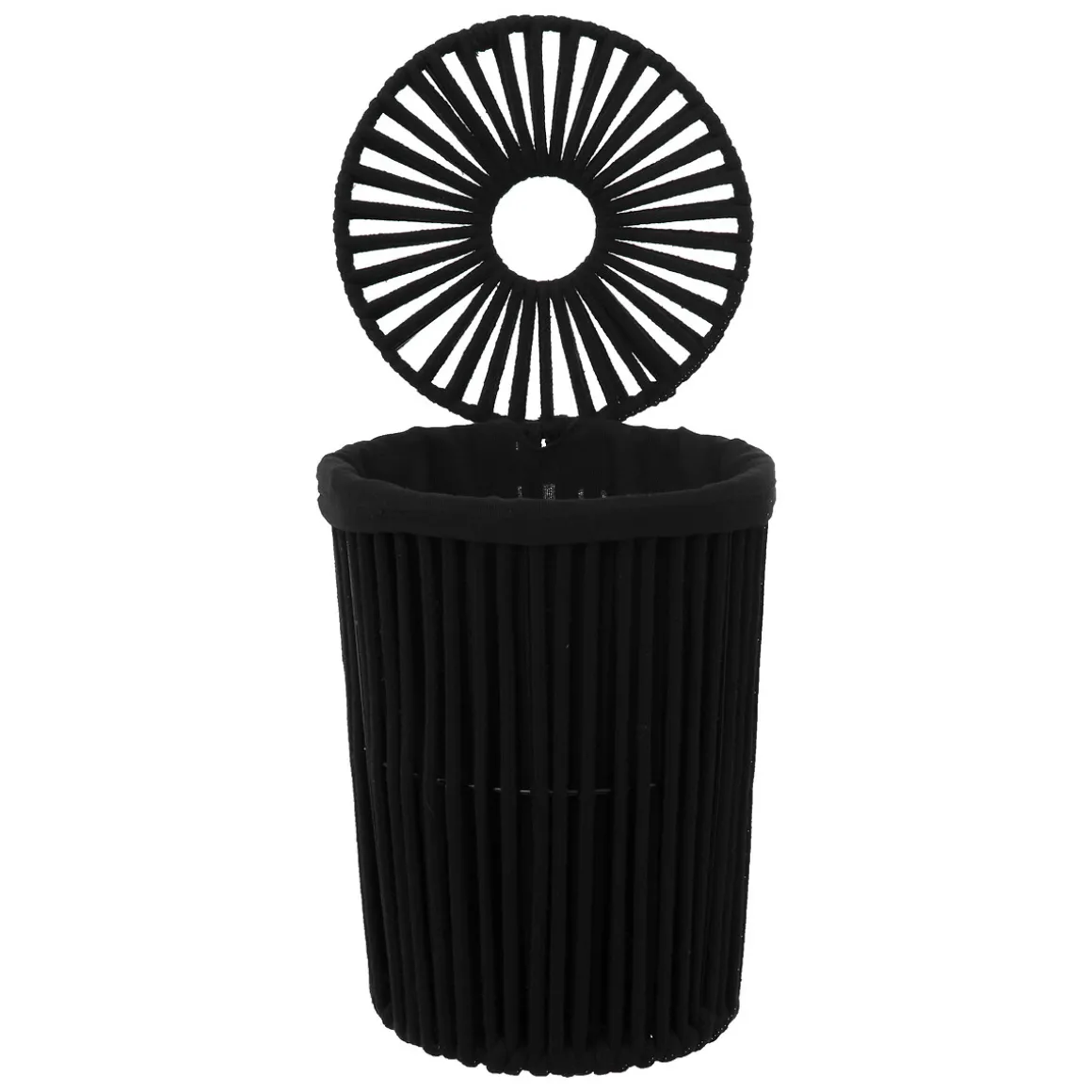 Poubelle ronde 7L, Noir