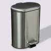 Poubelle Soft close métal 6L, Inox