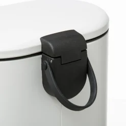 Poubelle Soft close métal 6L, Blanc